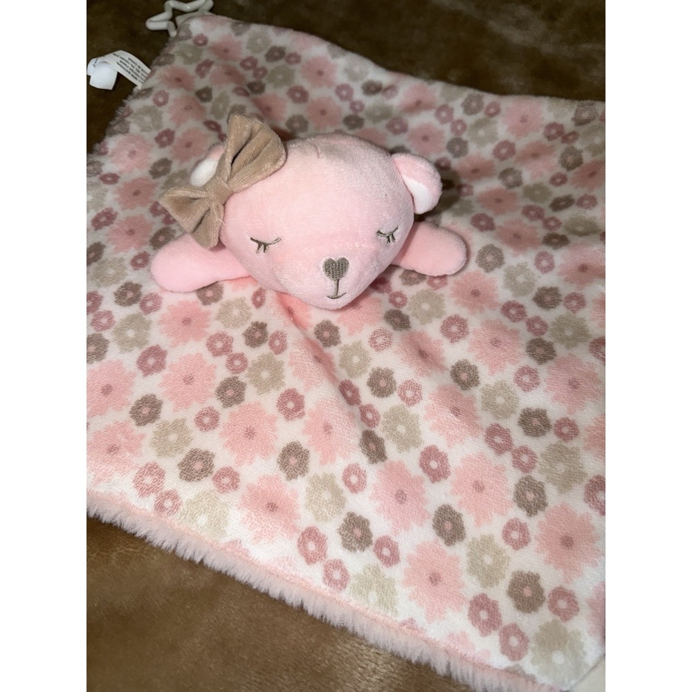Dream Gro Activity Blankie Lovey Security Blanket Floral Pink Toys Teether